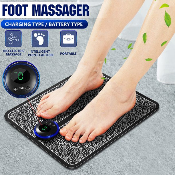 EMS Foot Massager Mat Electric USB Charging Smart Display