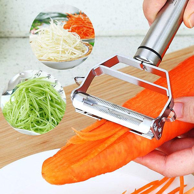 Pack Of 3 Stainless Steel julienne peeler