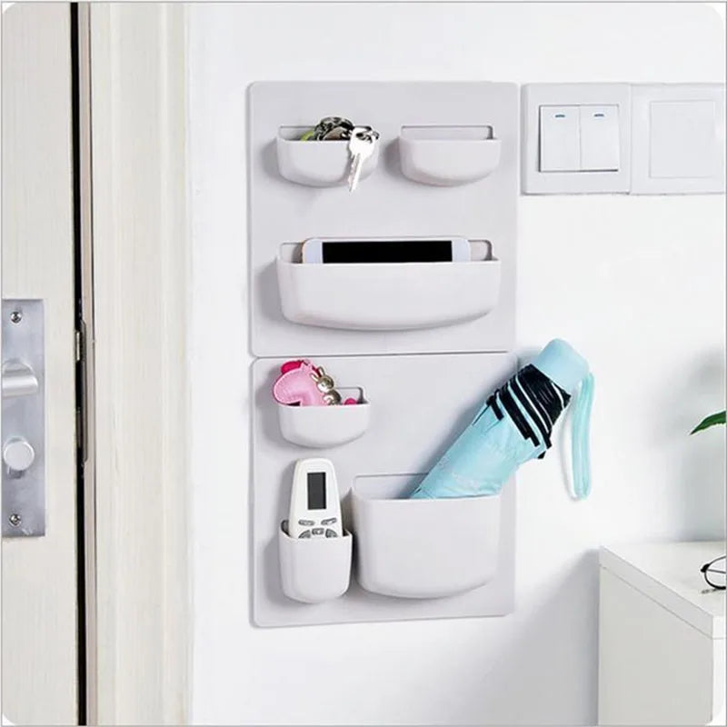 Plastic Self-adhesive Storage Rack