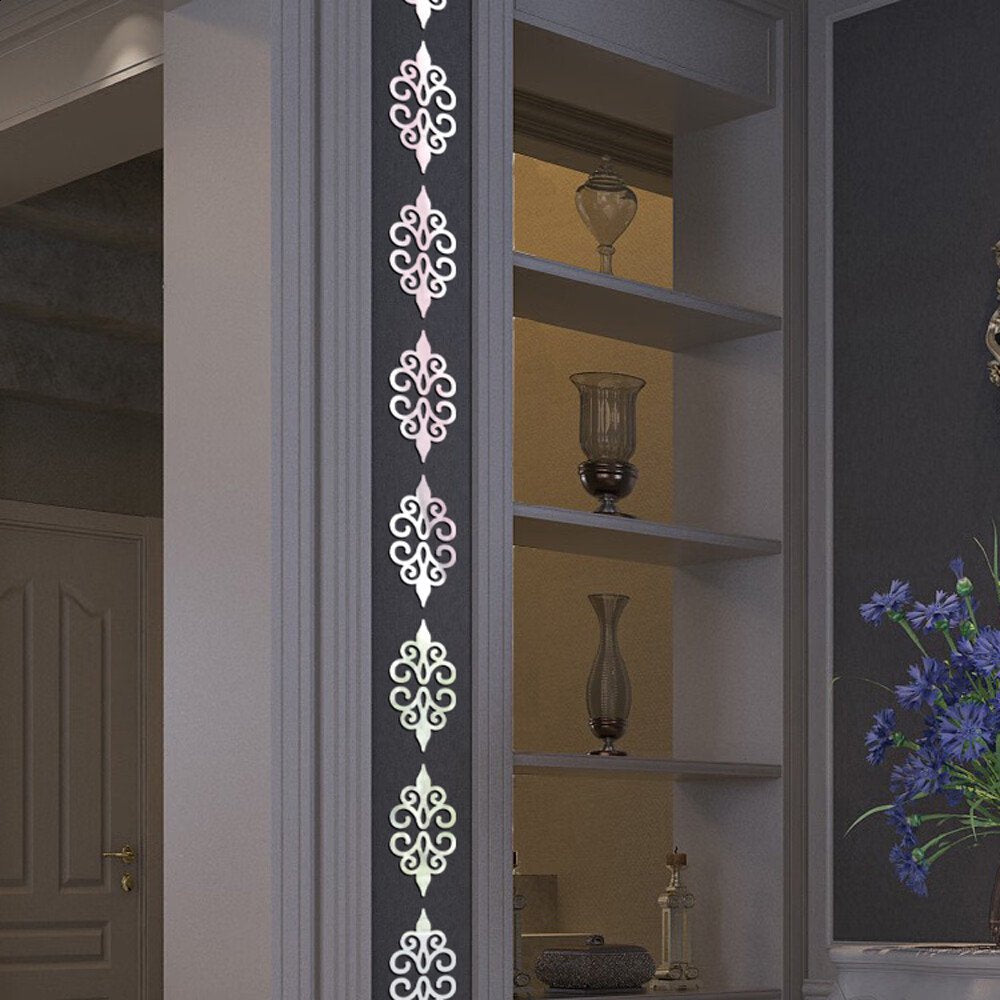 DIY Room Decoration Acrylic Mirror Wall Stickers (12 Pc Set)