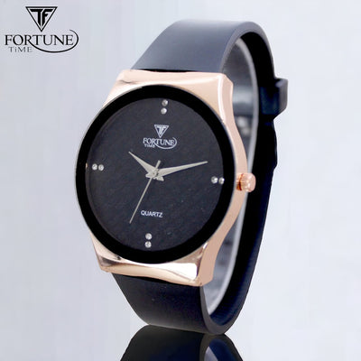 Fortune Time Quartz Round Dial Watch