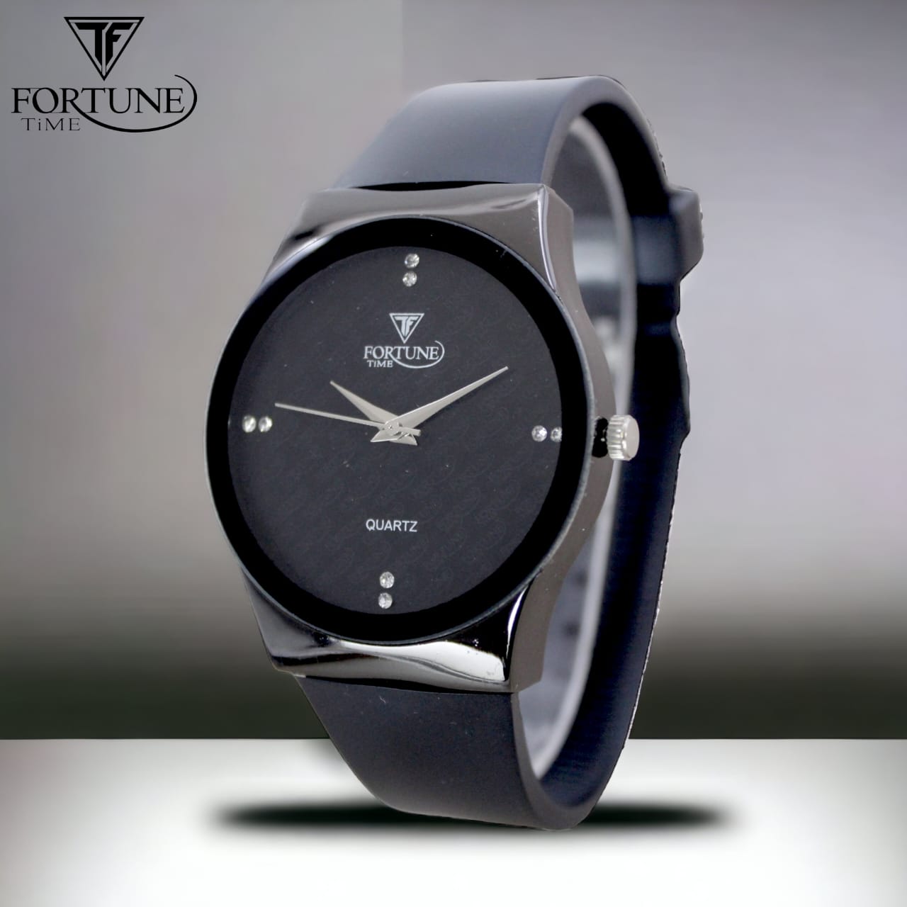 Fortune Time Quartz Round Dial Watch