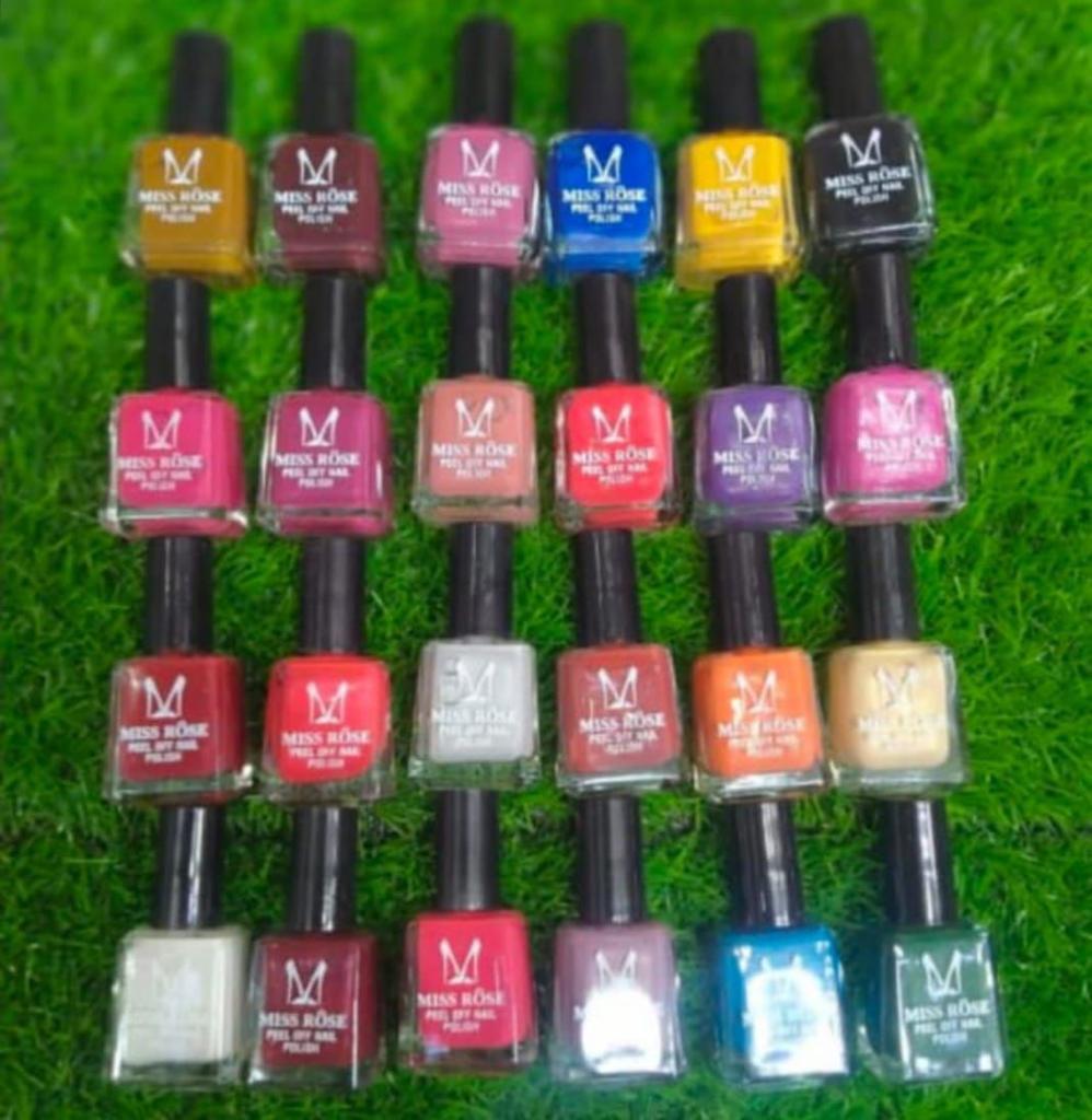 BUNDLE OF 24 - PEEL OFF NAIL PAINTS-POLISH (NEW)