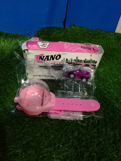 CHILDREN CARTOON MINI RC REMOTE CONTROL CAR WATCH (Only Pink &amp; Without Charger)
