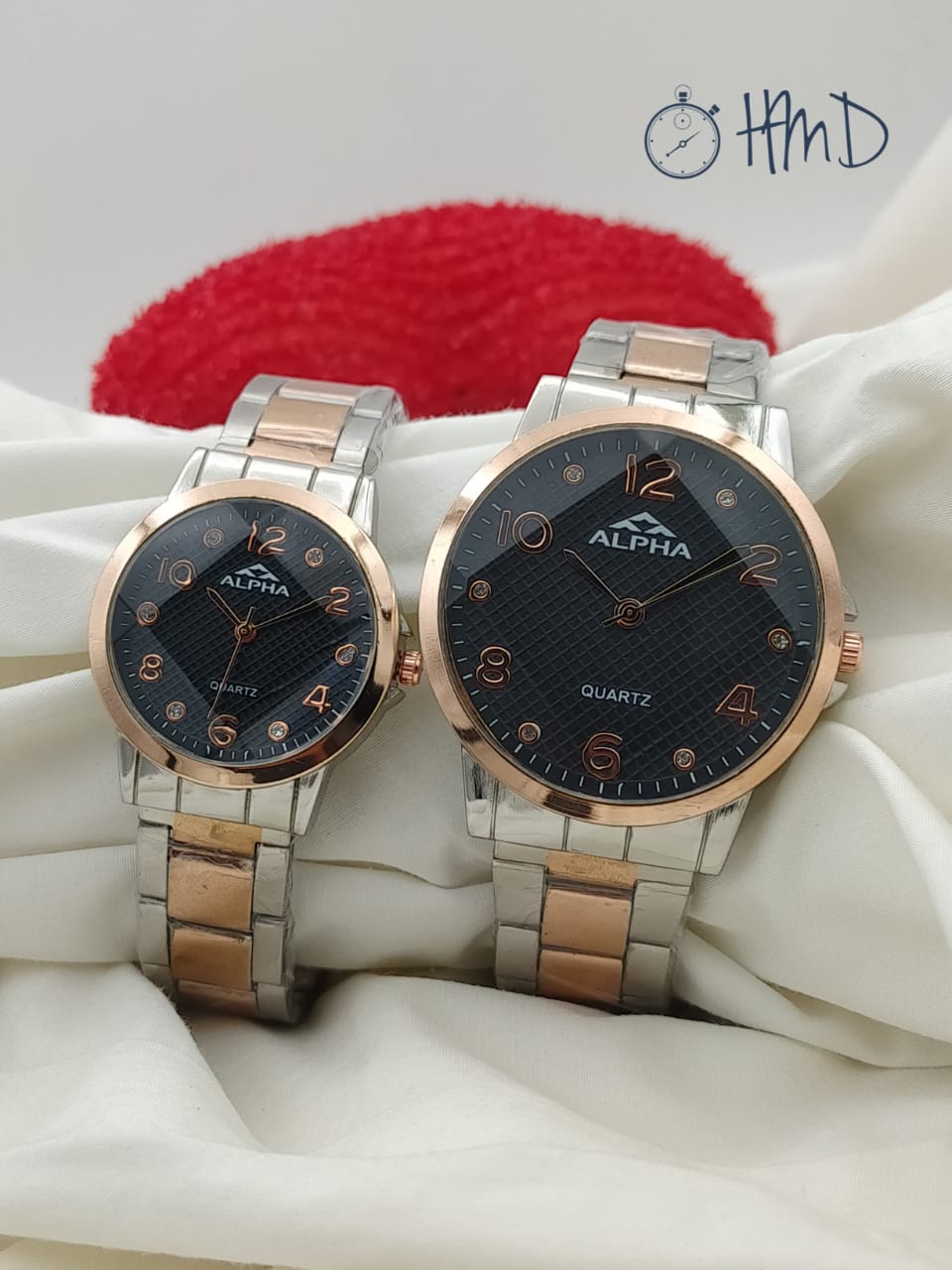 Alpha Chain Pair Watch With Normal Box