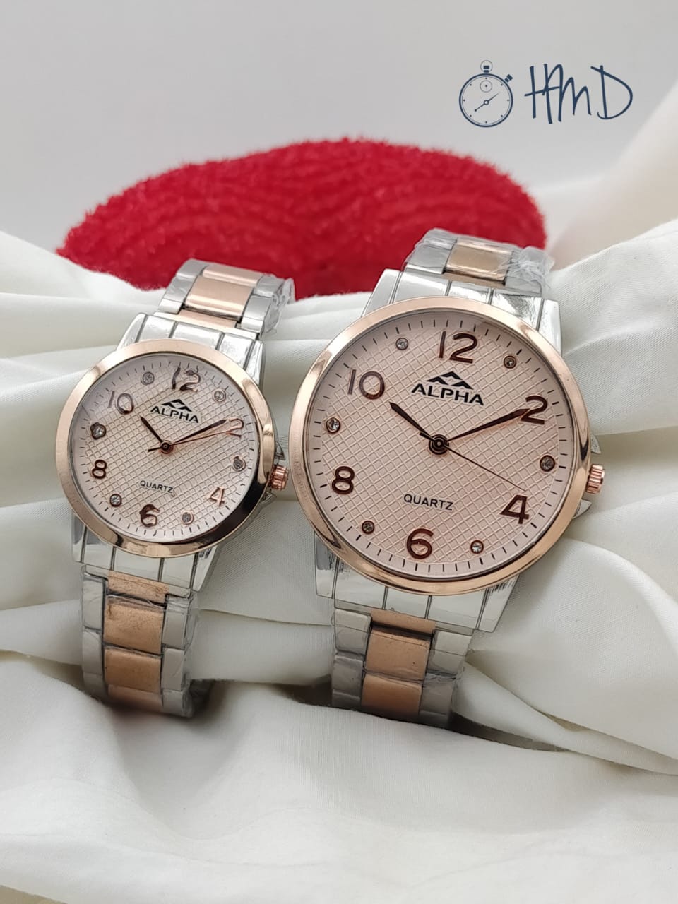Alpha Chain Pair Watch With Normal Box