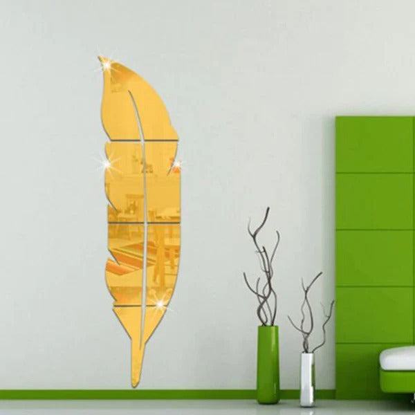 Acrylic Leaf Wall Stickers