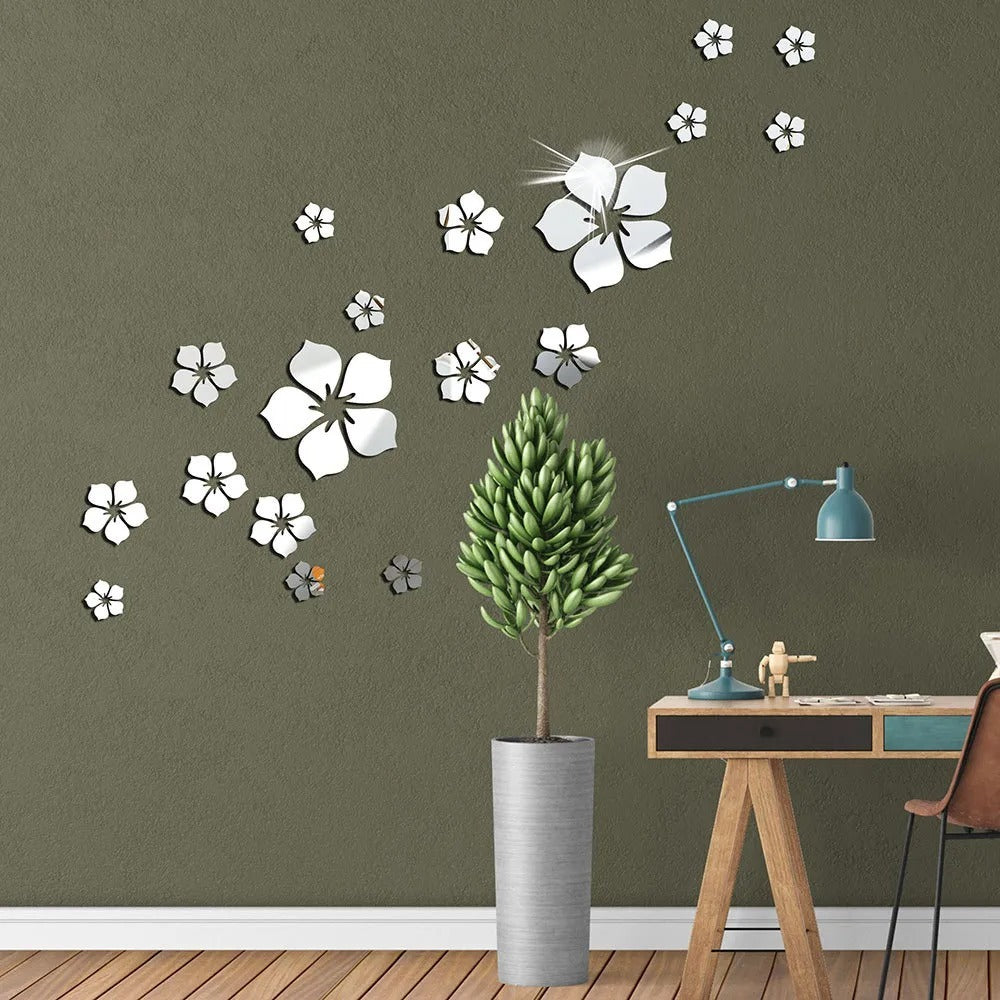 Acrylic Flowers Wall Stickers