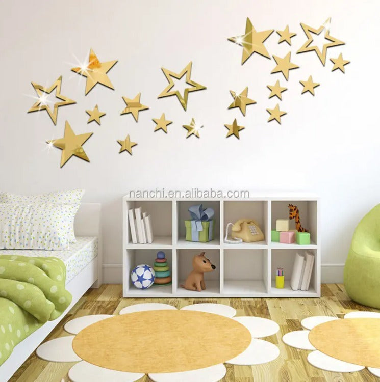 Acrylic Stars Wall Stickers