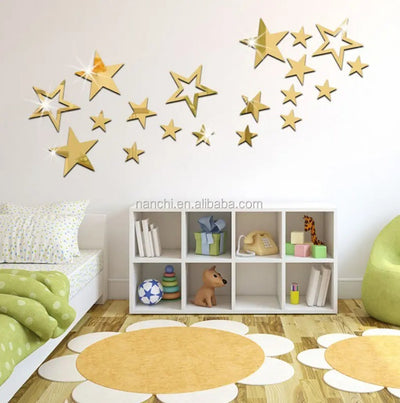 Acrylic Stars Wall Stickers