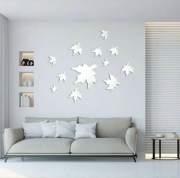 Acrylic Autumn Leaf Wall Stickers