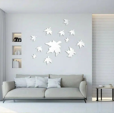 Acrylic Autumn Leaf Wall Stickers
